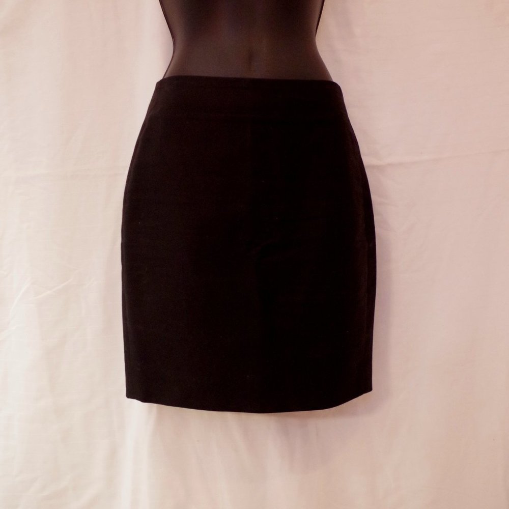 J. Crew No. 2 Pencil Black Cotton Skirt- Sz. 0P - Picture 4 of 8